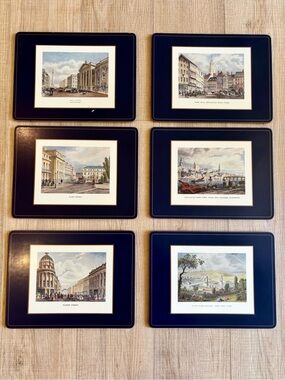VTG Pimpernel Place mats England Streets Scenes Landmarks Cottage